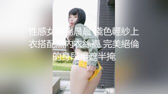 性感女神楊晨晨 淺色輕紗上衣搭配黑內衣絲襪 完美絕倫的身段半遮半掩