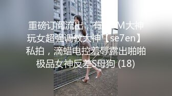 重磅订阅流出，有钱SM大神玩女超强调教大神【se7en】私拍，滴蜡电控羞辱露出啪啪极品女神反差S母狗 (18)