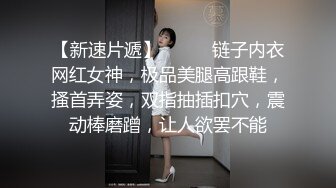 【新速片遞】❤️❤️链子内衣网红女神，极品美腿高跟鞋，搔首弄姿，双指抽插扣穴，震动棒磨蹭，让人欲罢不能